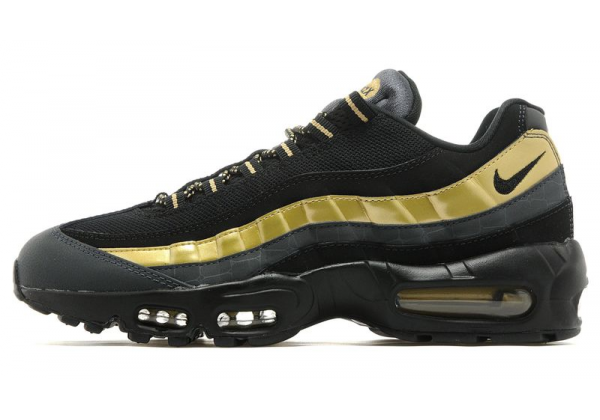 Кроссовки Nike Air Max 95 черные с золотым