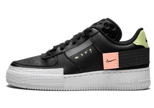 Кроссовки Nike Air Force n 354 черные с белым