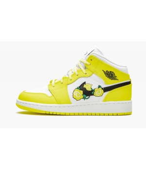 Кроссовки женские Nike Jordan Mid GS Dynamic желтые