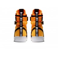 Зимние кроссовки Nike Air Force 1 SF AF1 High черные с оранжевым