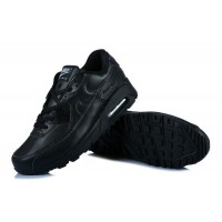 Мужские кроссовки Nike Air Max 90 кожаные черные