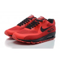 Кроссовки Nike Air Max 90 замшевые красные