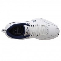 Кроссовки Nike Air Monarch IV White/Blue белые с синим