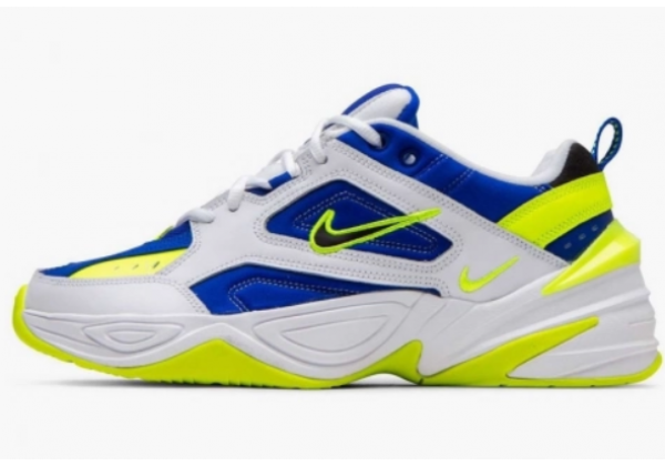 Кроссовки Nike M2k Tekno сине-желтые