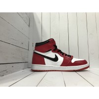 Кроссовки Jordan (Джордан) бело-красные с черным