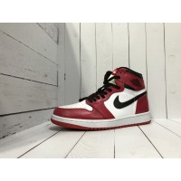 Кроссовки Jordan (Джордан) бело-красные с черным