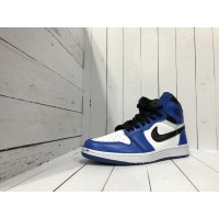 Nike кроссовки Air Jordan бело-синие с черным