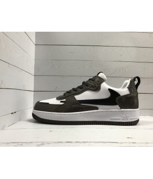 Кроссовки Nike Air Force коричнево-белые