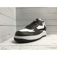 Кроссовки Nike Air Force коричнево-белые