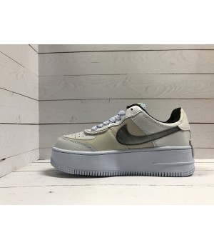 Кроссовки Nike Air Force серо-бежевые
