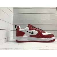 Мужские кроссовки Nike Air Force бело-красные