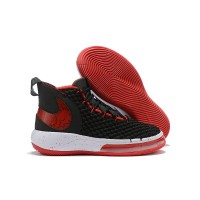  Кроссовки Nike Alphadunk красно-черные с белым