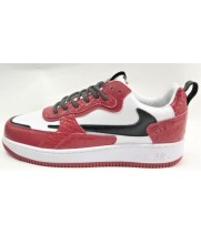 Кроссовки Nike Air Force красно-белые