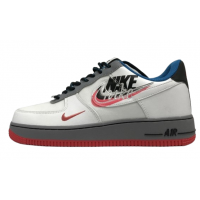 Мужские кроссовки Nike Air Force бело-сине-красные
