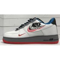 Кроссовки Nike Air Force бело-сине-красные
