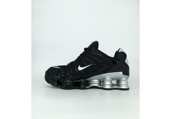 Кроссовки Nike Shox черные с серым