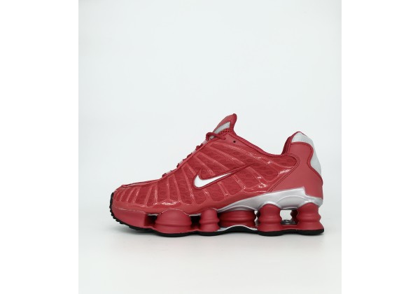 Кроссовки Nike Shox моно красные