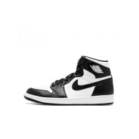 Кроссовки Nike Air Jordan 1 зимние черные с белым