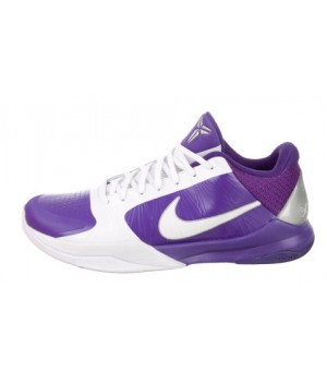 Кроссовки Nike Zoom Kobe 5 TB Purple фиолетовые с белым