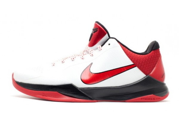 Кроссовки Nike Zoom Kobe 5 Valentine бело-красные 
