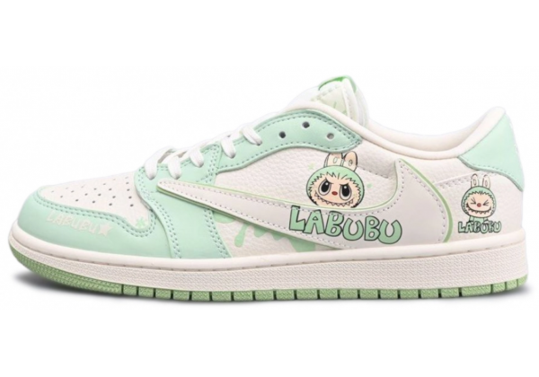 Кроссовки Nike Air Jordan 1 Low Travis Scott Labubu Mint White