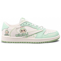 Кроссовки Nike Air Jordan 1 Low Travis Scott Labubu Mint White