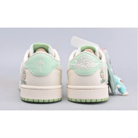 Кроссовки Nike Air Jordan 1 Low Travis Scott Labubu Mint White