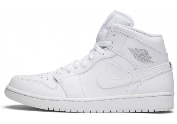 Кроссовки Nike Air Jordan 1 Retro Mid Pure Platinum White
