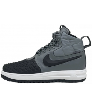 Nike Lunar Force 1 Duckboot WaterShield Black Grey зимние