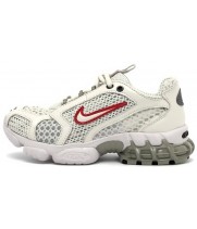Stussy x Nike Air Zoom Spiridon Cage 2 White and Red