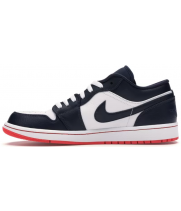 Nike Air Jordan 1 Low черно-белые с красным
