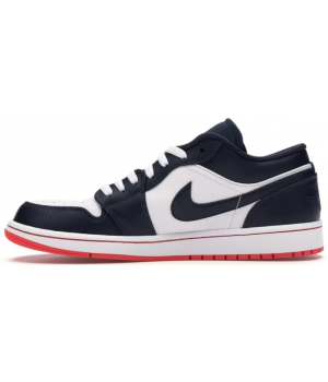Nike Air Jordan 1 Low черно-белые с красным