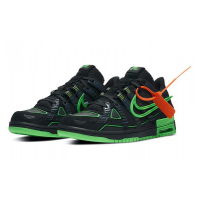 Кроссовки Nike X Off-White Dunk Low черные с зеленым