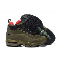 Зимние кроссовки Nike Air Max 95 SneakerBoot Olive зеленые