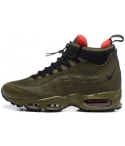 Зимние кроссовки Nike Air Max 95 SneakerBoot Olive зеленые