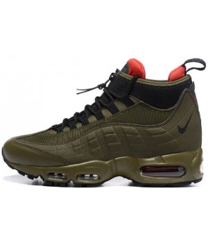 Зимние кроссовки Nike Air Max 95 SneakerBoot Olive зеленые