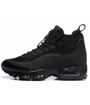 Зимние кроссовки Nike Air Max 95 SneakerBoot Mid Black черные