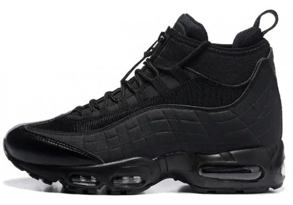 Зимние кроссовки Nike Air Max 95 SneakerBoot Mid Black черные