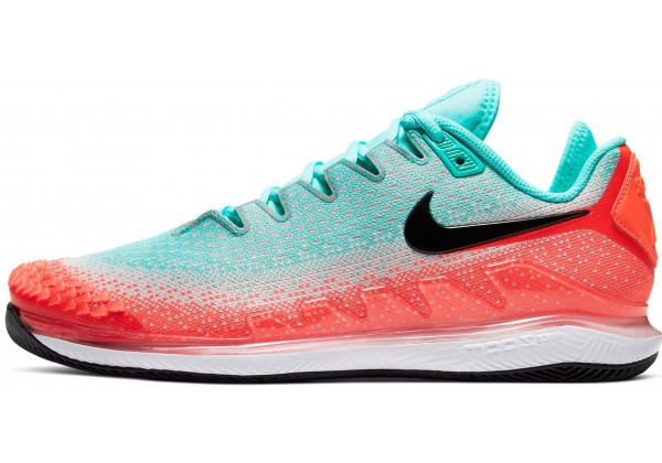 Кроссовки Nike Air Zoom Vapor X Knit красные с зеленым