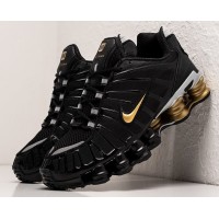Кроссовки Nike Shox черные с золотым