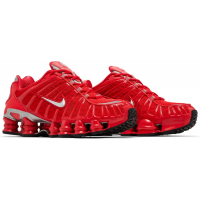 Кроссовки Nike Shox моно красные