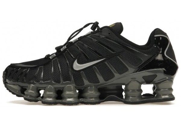 Кроссовки Nike Shox черные с серым
