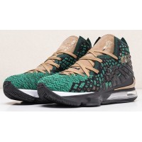 Кроссовки Nike Lebron зеленые с желтым