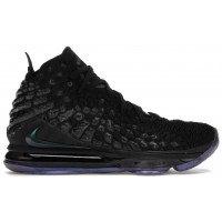Кроссовки Nike Lebron черные с зеленым