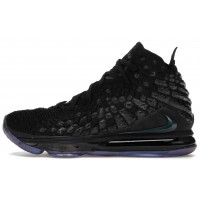 Кроссовки Nike Lebron черные с зеленым