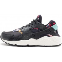 Кроссовки Nike Huarache с принтом черные