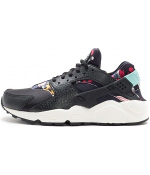 Кроссовки Nike Huarache с принтом черные
