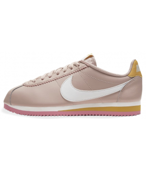 Кроссовки Nike Cortez Nylon бежевые с белым