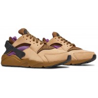 Кроссовки Nike Air Huarache LE бежевые с фиолетовым