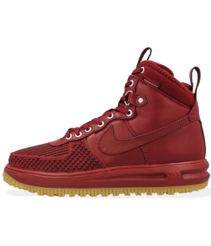 Кроссовки Nike Lunar Force 1 высокие бордовые